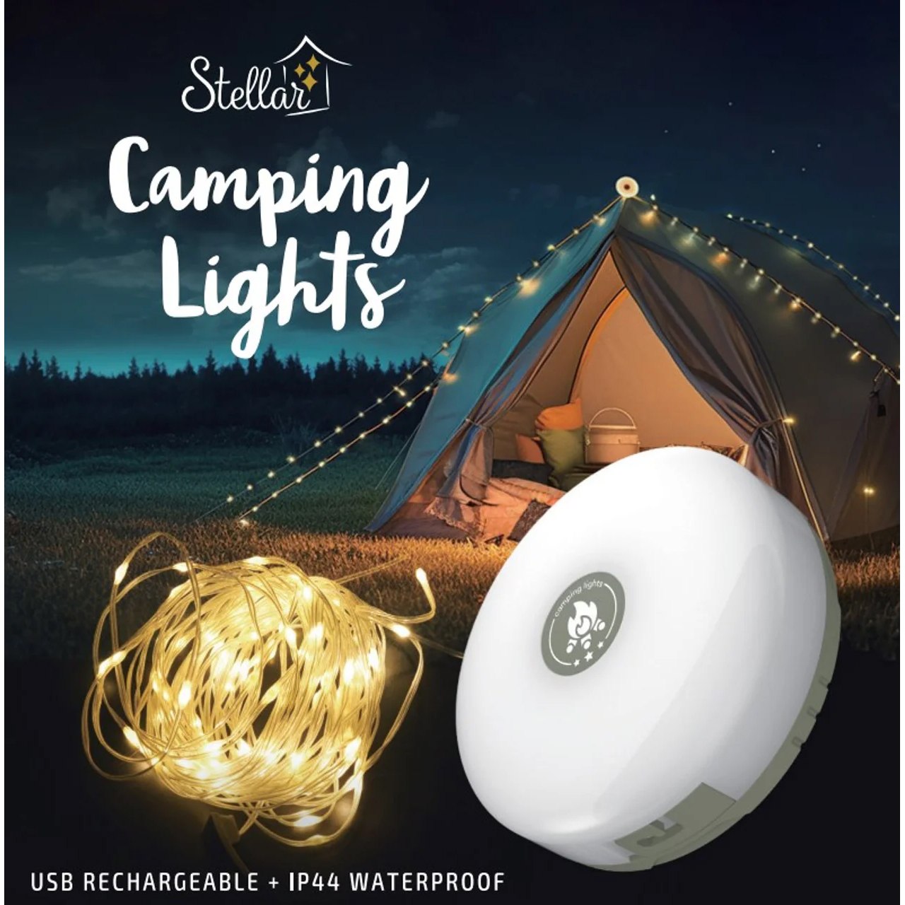 Stellar Haus Camping Lights Warm White 10m